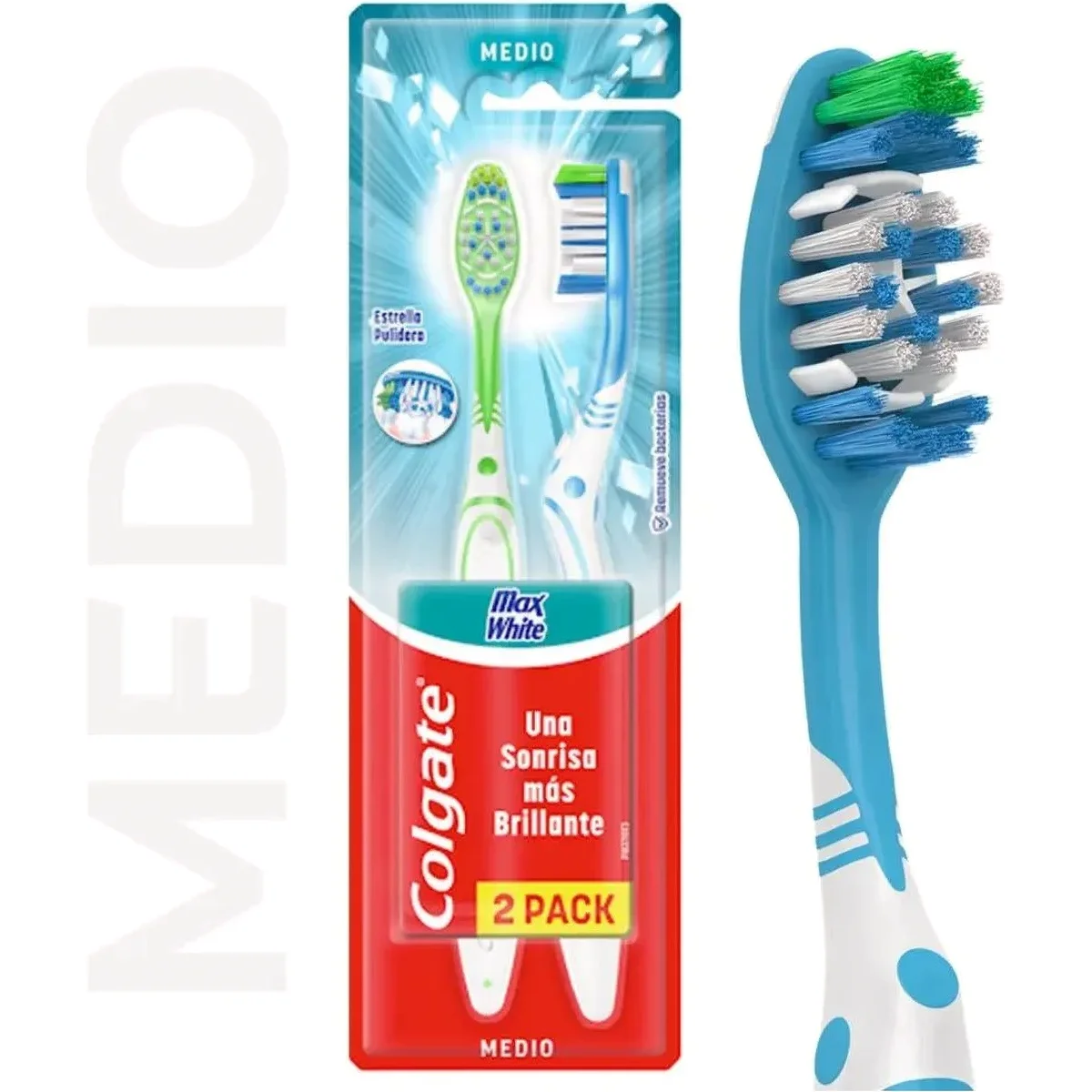 Cepillo de Dientes Colgate Max White Pack x 2 — foto 1