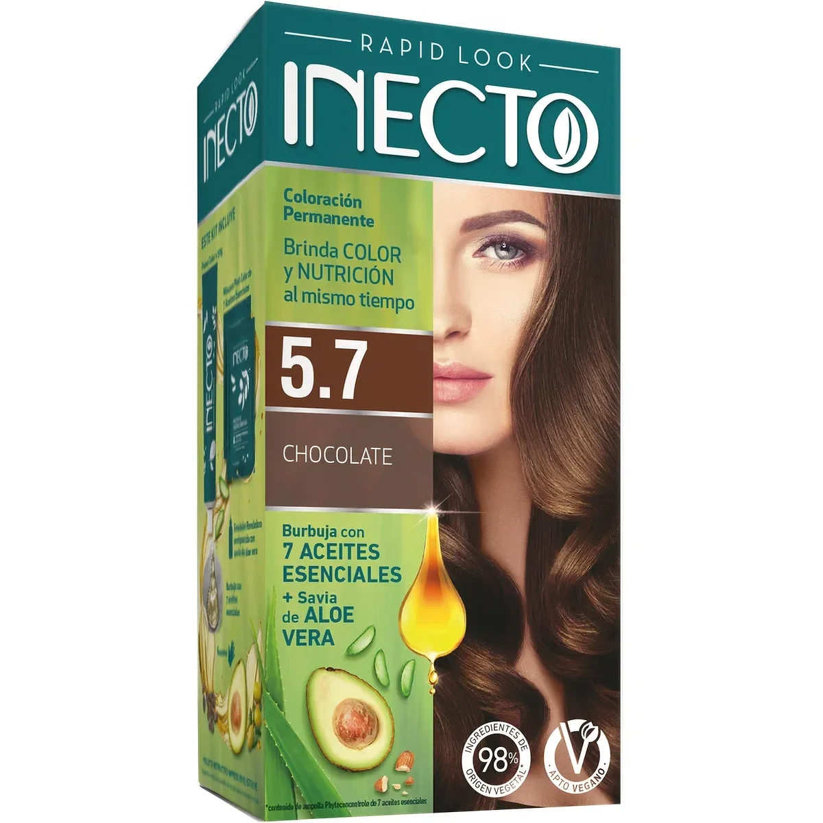 Tintura Capilar Inecto Rapid Look Tono 5.7 — foto 1