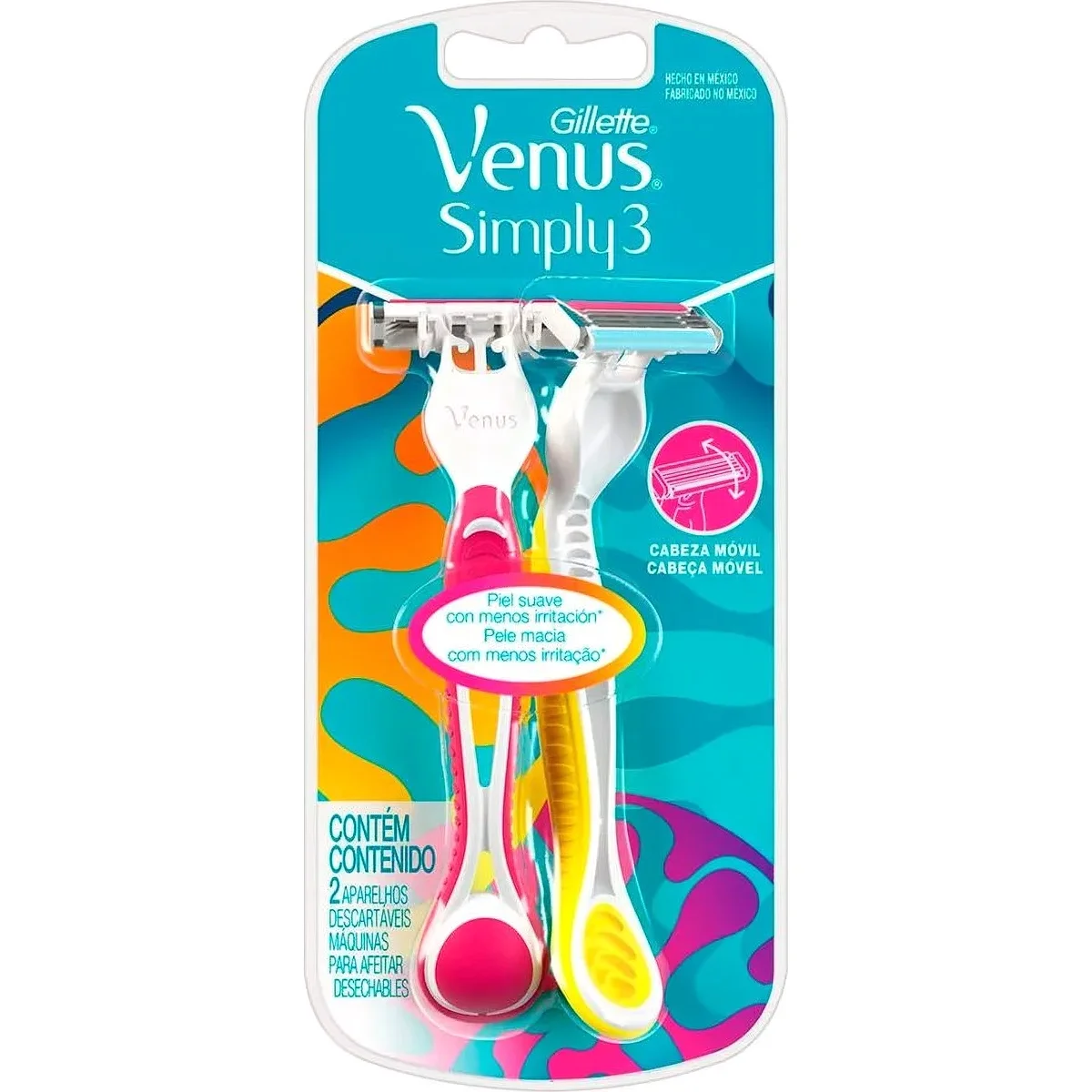 Máquina de Afeitar Gillette Venus Simply Pack x2 — foto 1