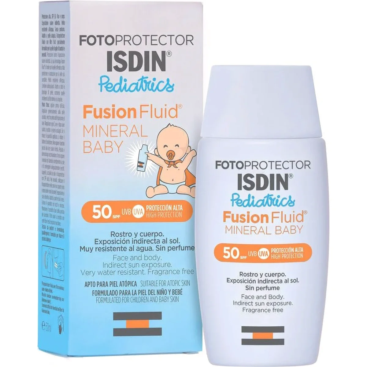 Protector Solar Isdin Pediatrics FPS 50+ Mineral Baby 50 ml — foto 1