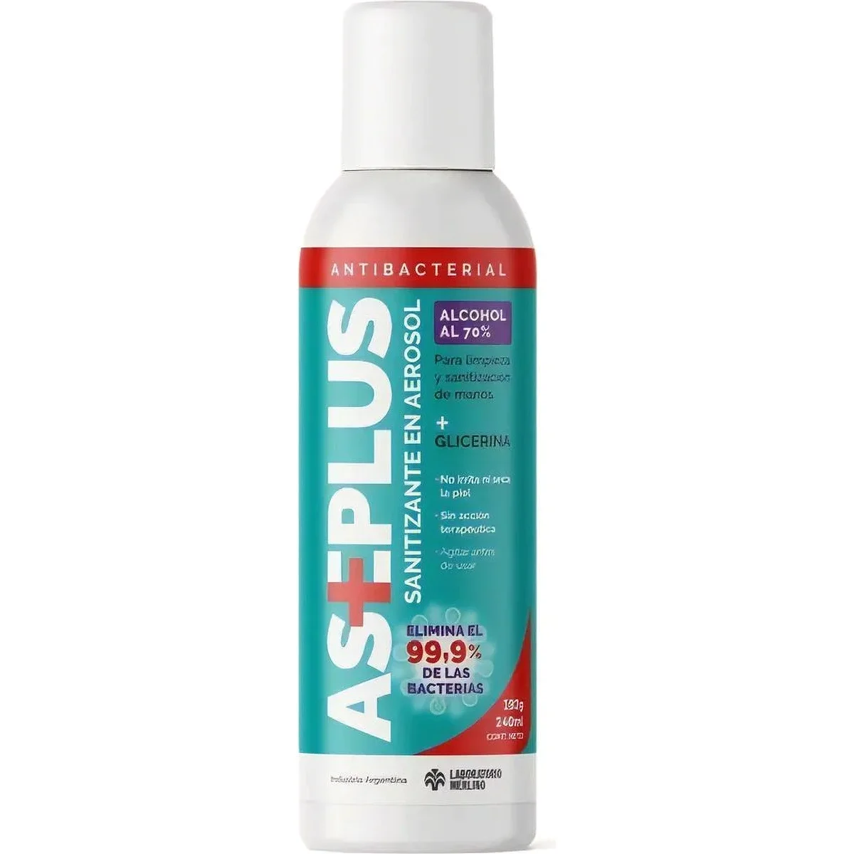 Alcohol Sanitizante en Aerosol Aseplus 240 ml — foto 1