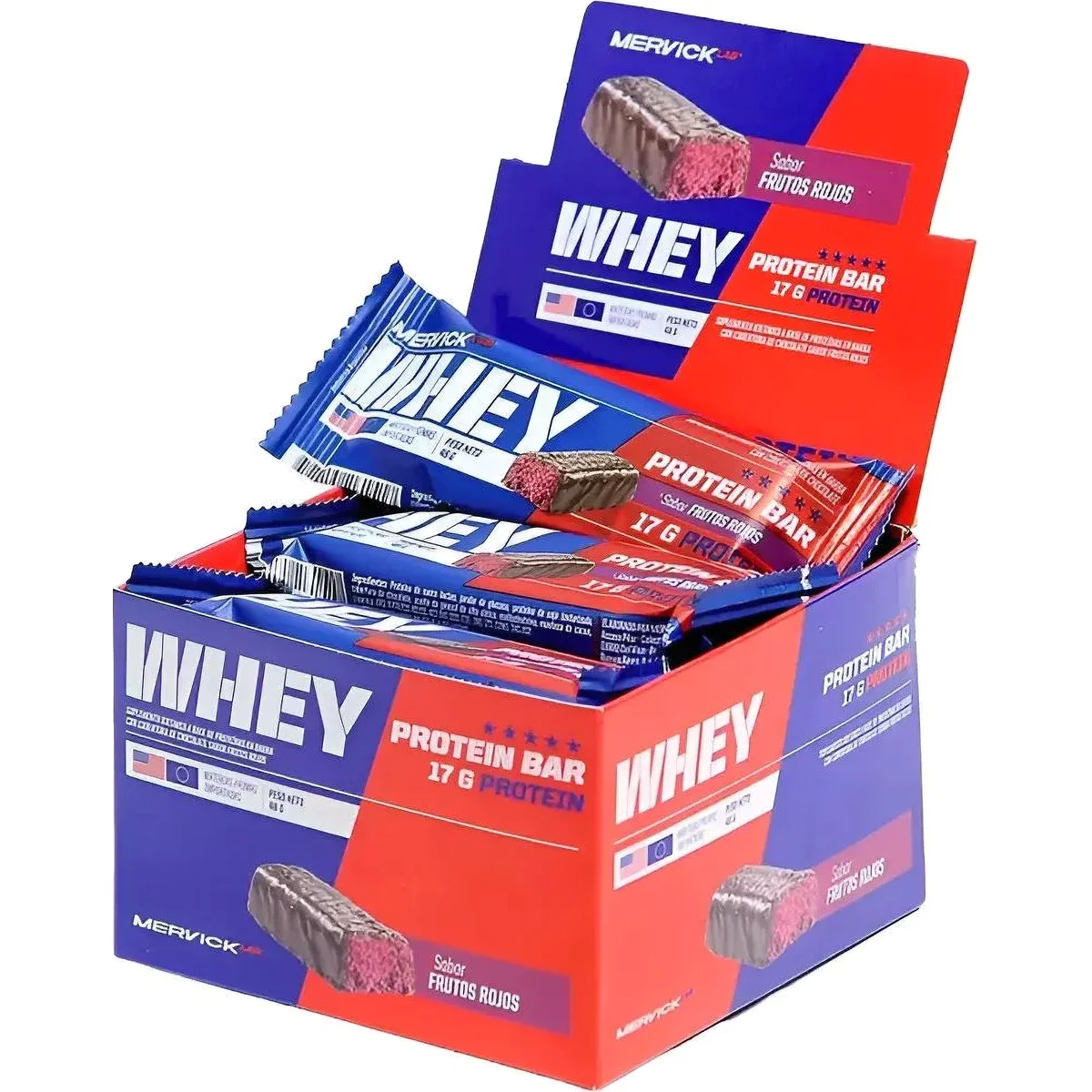 Barra Protéica Whey Chocolate Mervick 12 unidades — foto 1