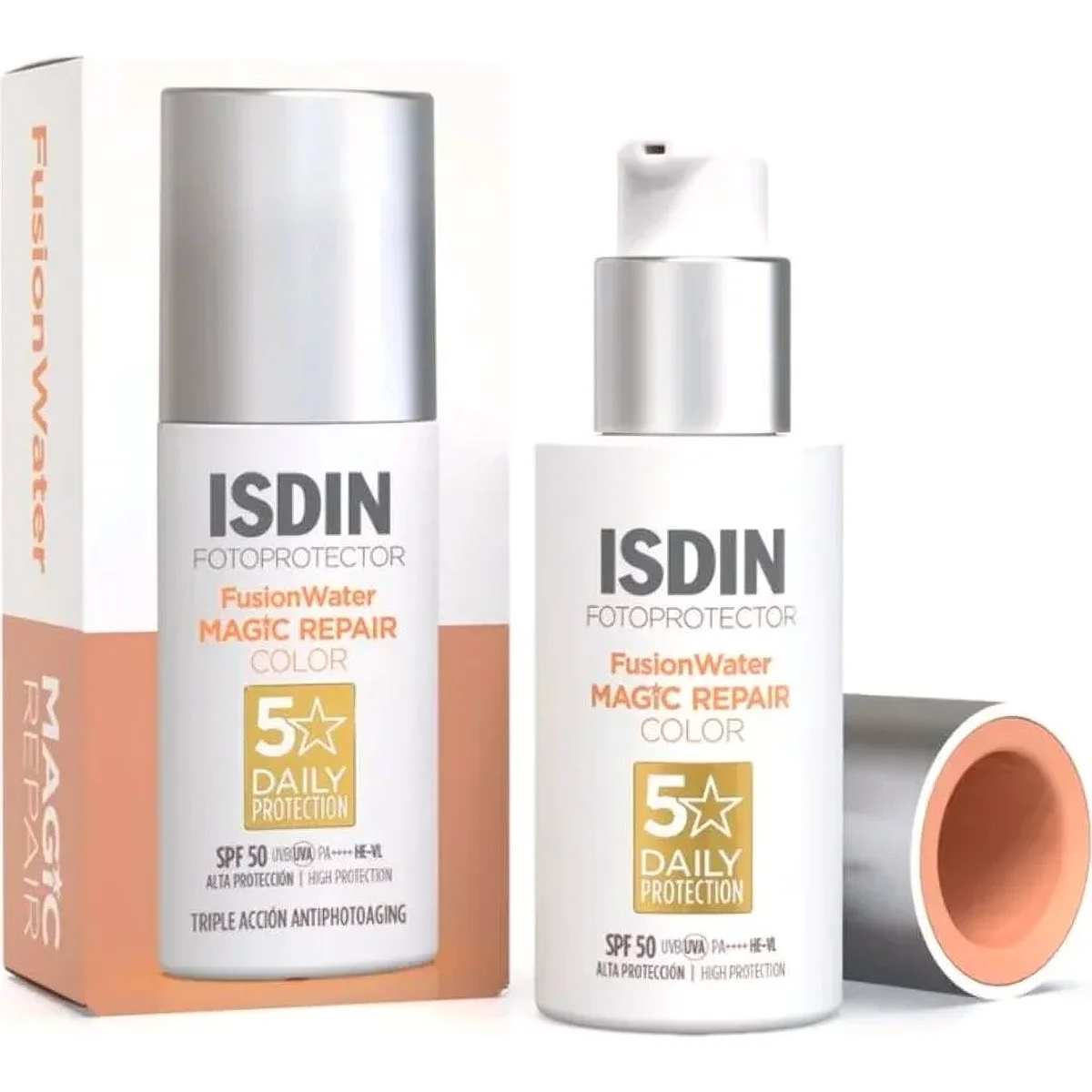 Fotoprotector Isdin Fusion Water Magic Repair Color SPF 50 50 ml — foto 1