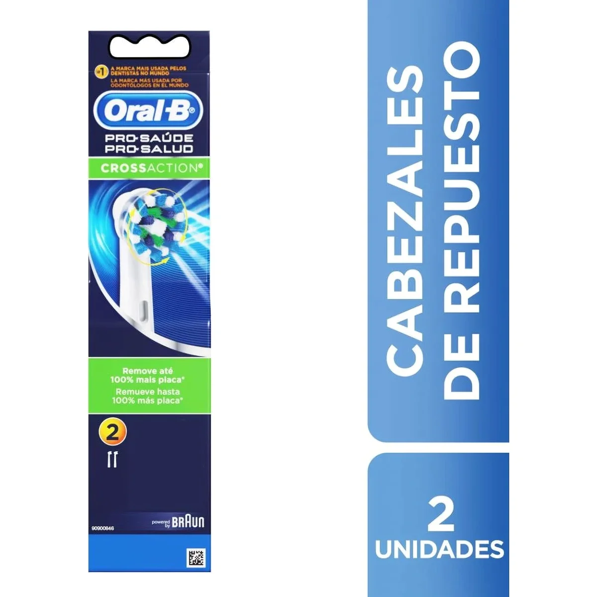 Cabezales de Repuesto Oral-B Pro-Salud CrossAction x2 — foto 1