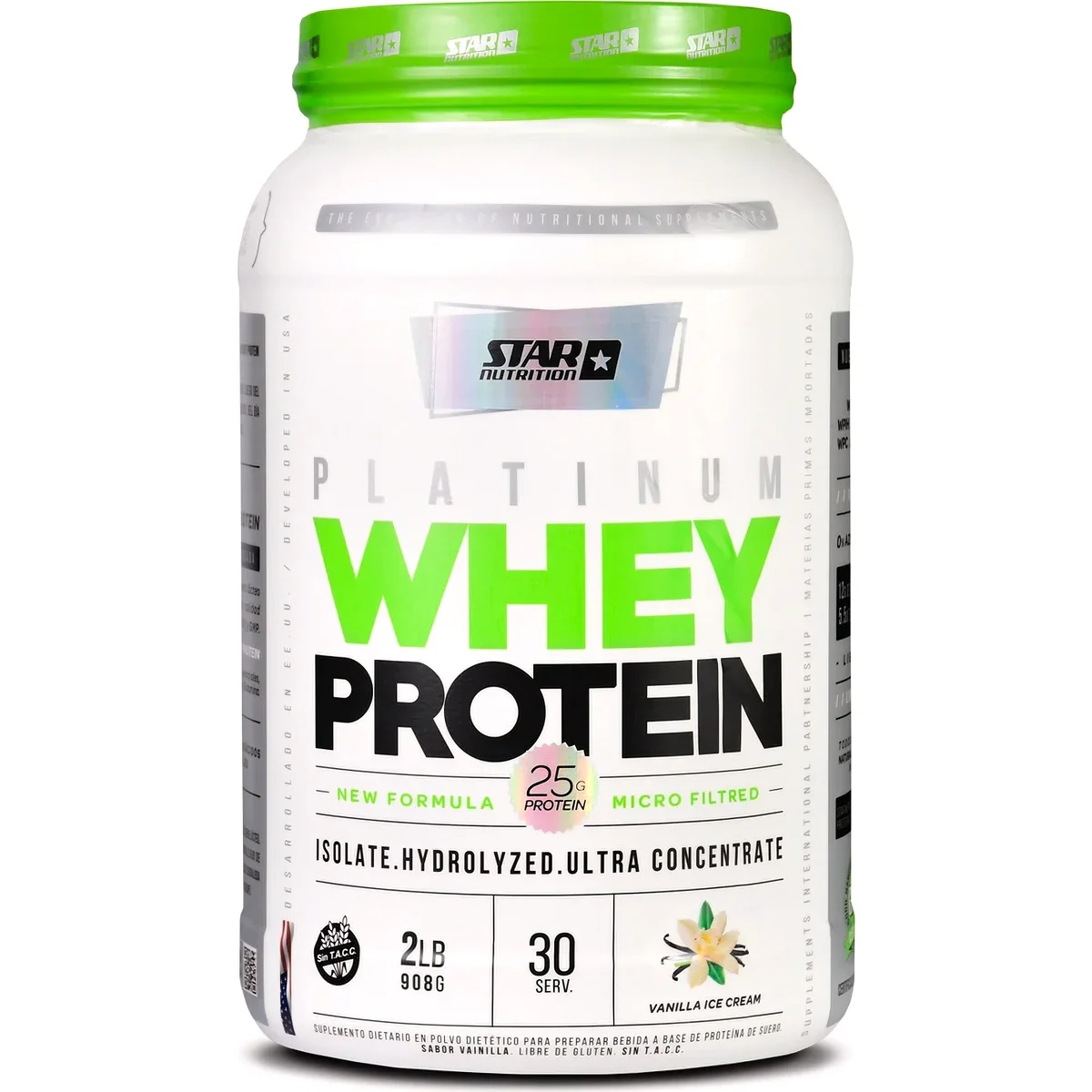 Star Nutrition Platinum Whey Protein Vainilla 2 lb — foto 1