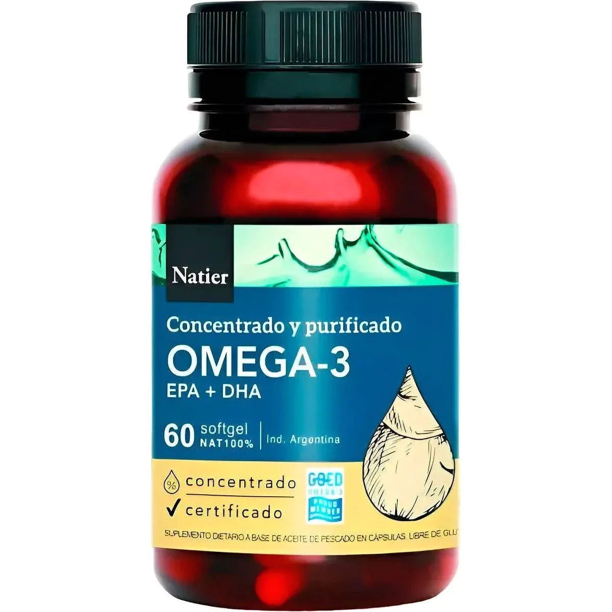 Omega-3 Natier Softgel x 60 Cápsulas — foto 1