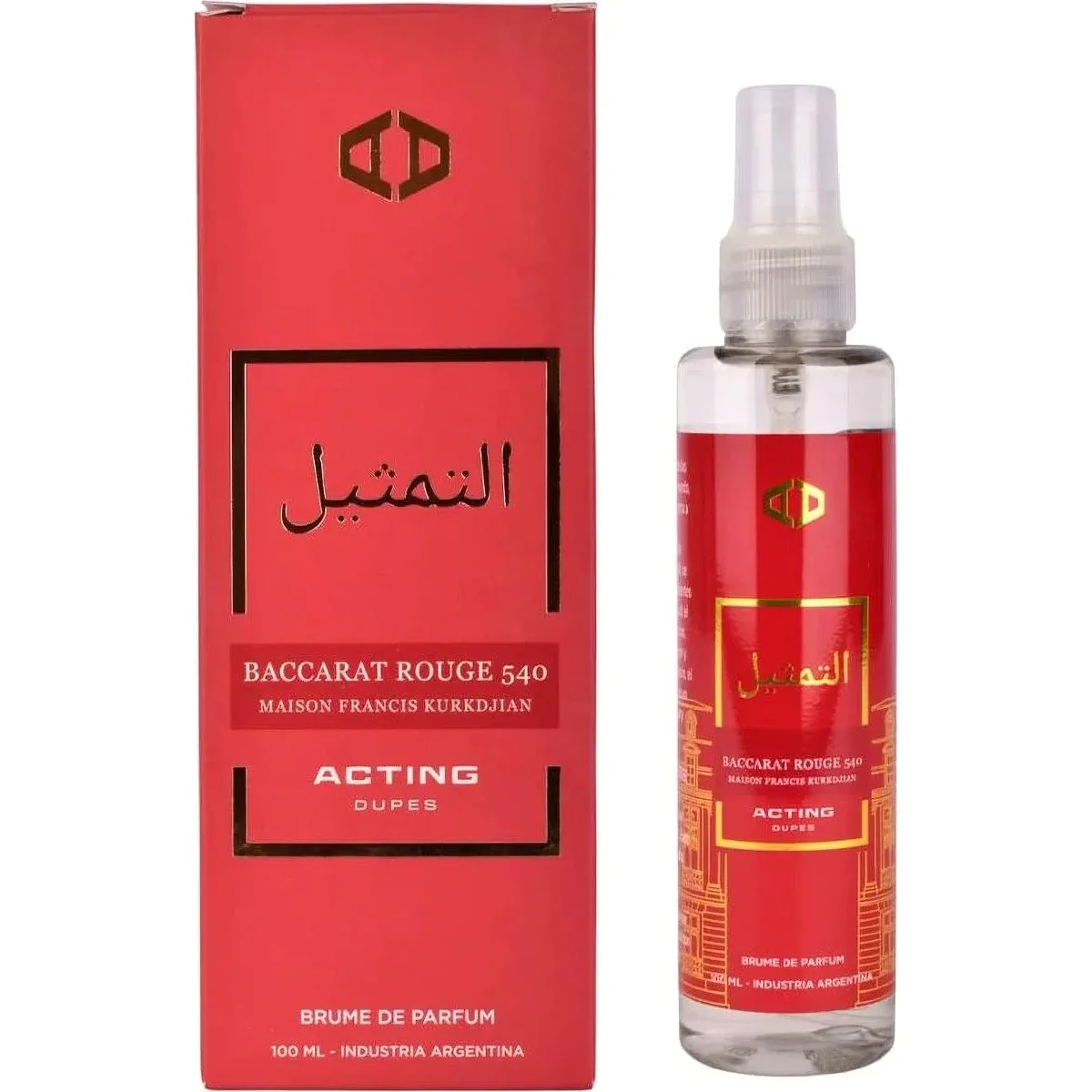 Acting Dupes Baccarat Rouge 540 Body Splash 100 ml — foto 1