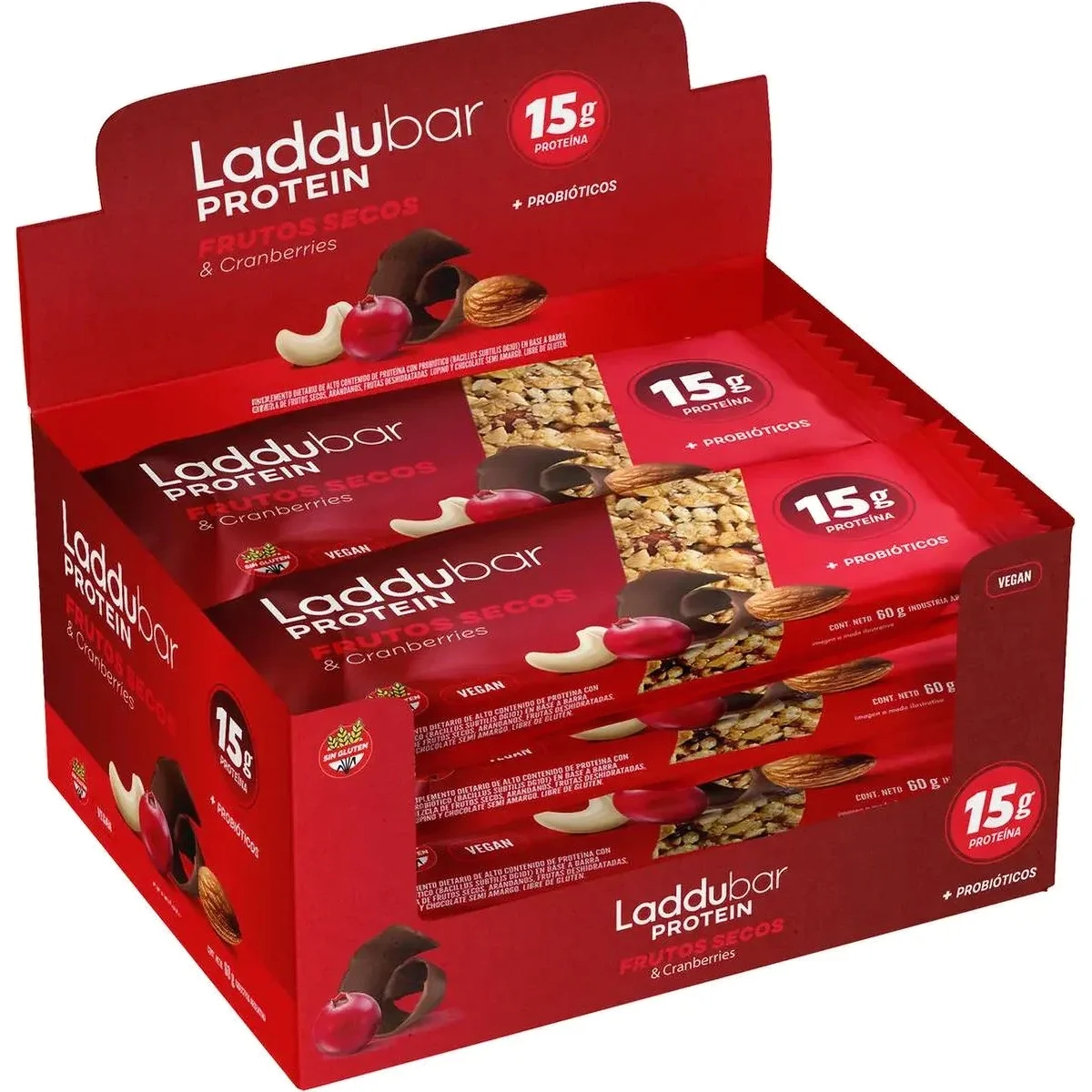 Barra Proteica de Arándano Laddu 10 Unidades — Laddubar — foto 1