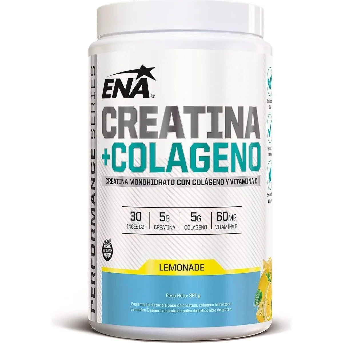 ENA Creatina + Colágeno Limón 321 g — foto 1