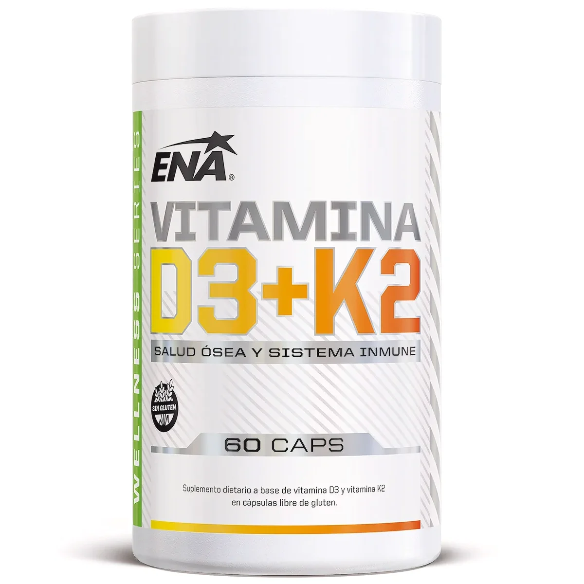 Vitamina D3 + K2 ENA Sport Nutrition x 60 cápsulas — foto 1
