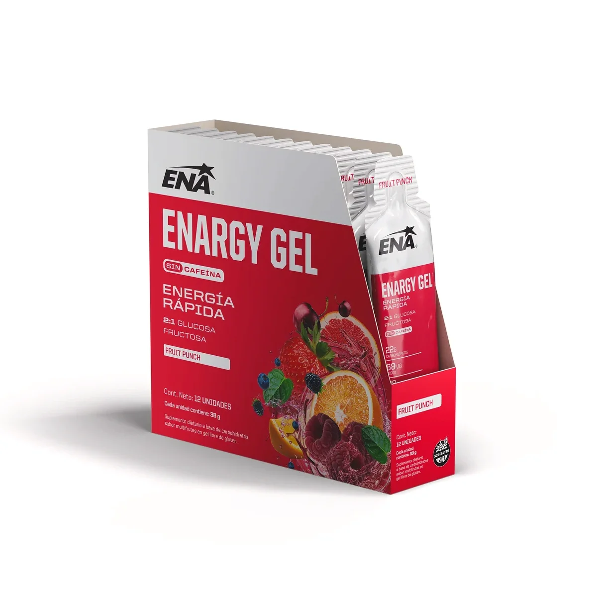 Gel Energético ENA Enargy Fruit Punch x12 Unidades — foto 1