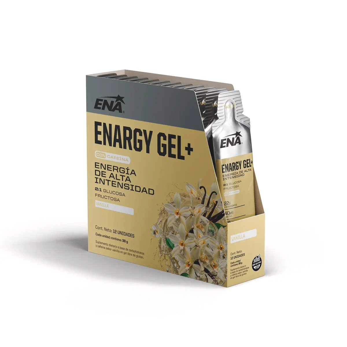 Gel Energético ENA Enargy Gel+ Vainilla x 12 unidades — foto 1