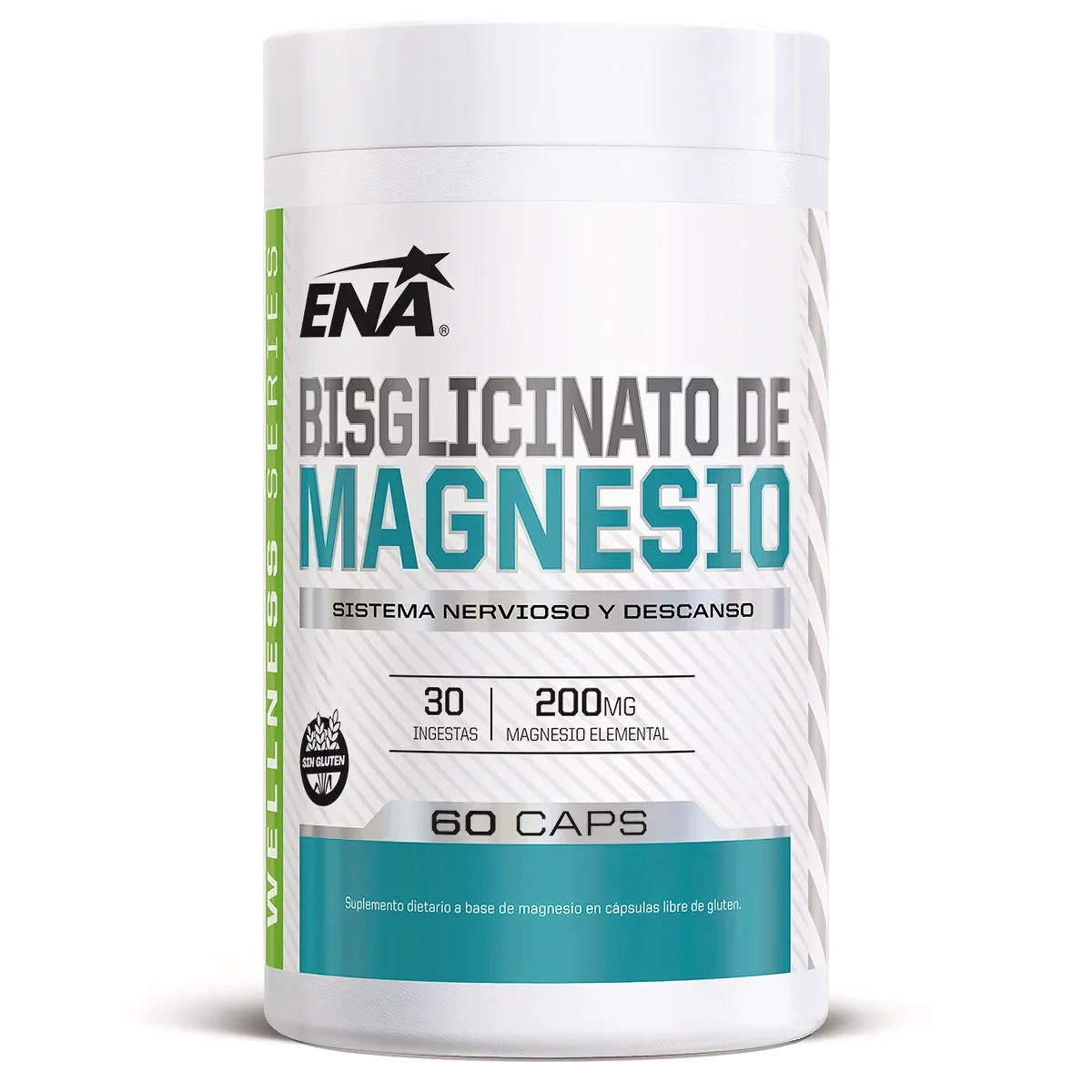 Suplemento Dietario ENA Bisglicinato de Magnesio 60 Cápsulas — foto 1