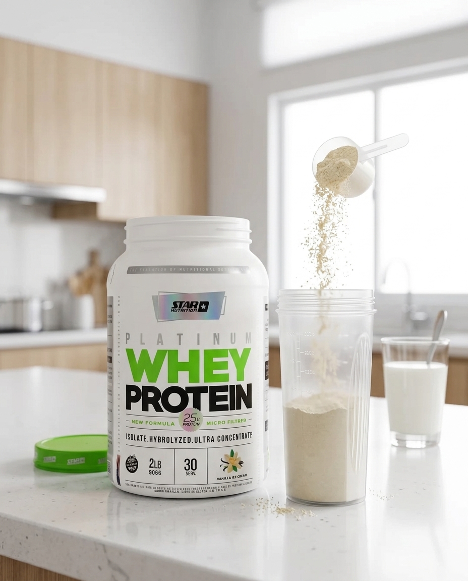 Star Nutrition Platinum Whey Protein Vainilla 2 lb — foto 4