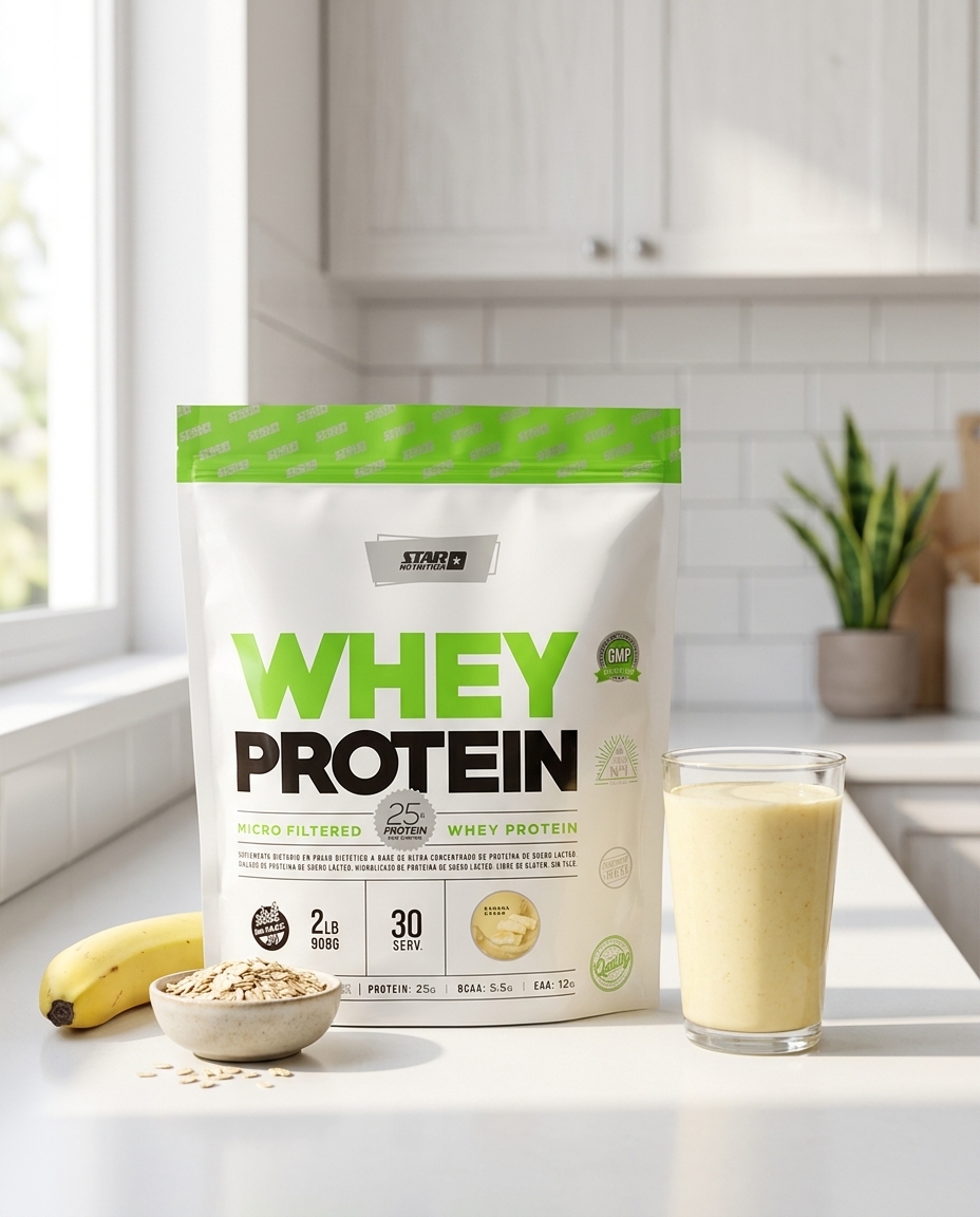 Star Nutrition Whey Protein Banana 2 lb — foto 4