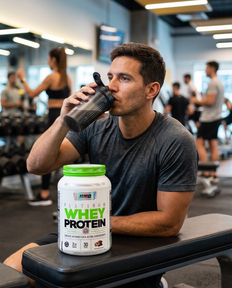 Star Nutrition Platinum Whey Protein Chocolate 2 lb — foto 2