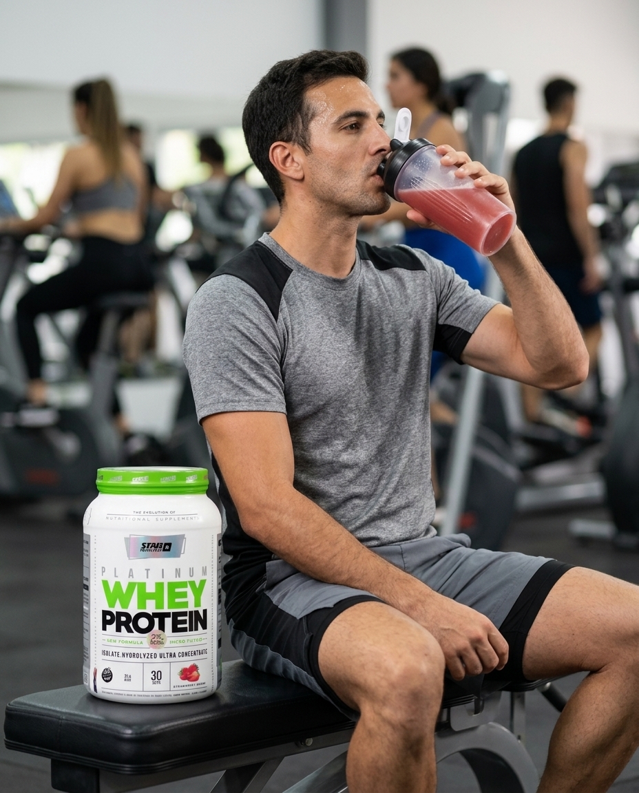Star Nutrition Platinum Whey Protein Frutilla 2 lb — foto 2