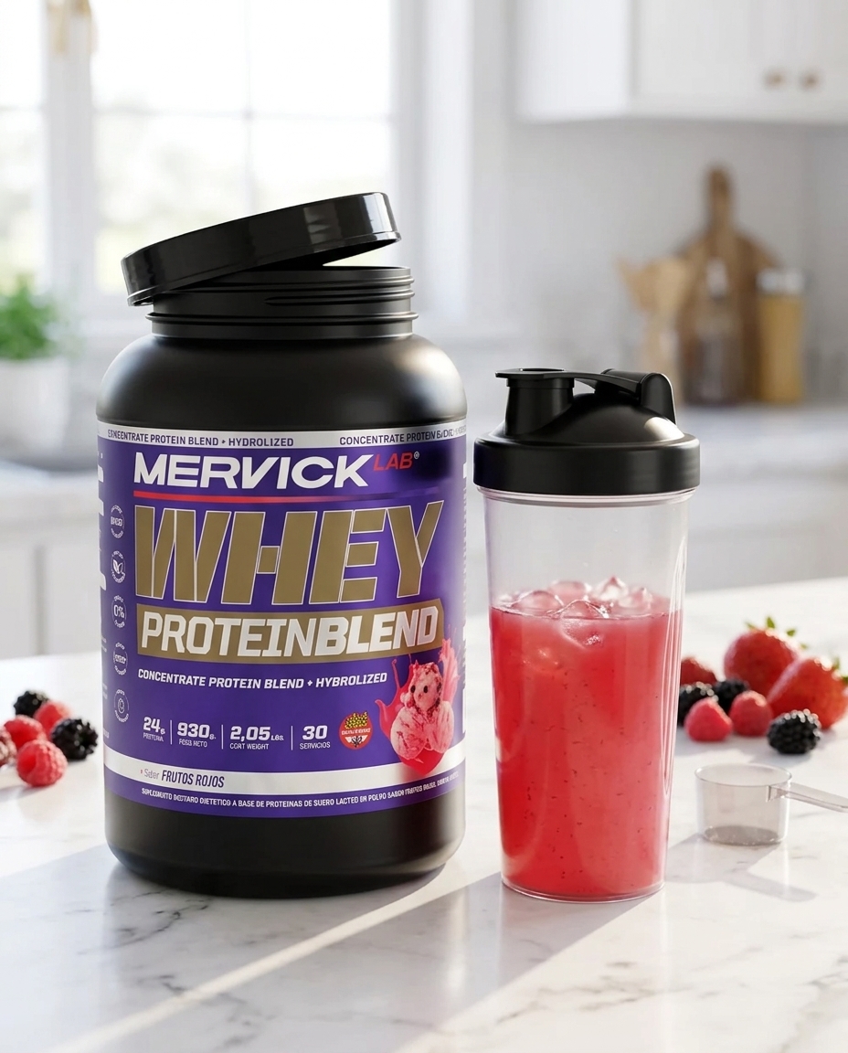 Whey Protein Mervick Frutos Rojos — foto 3