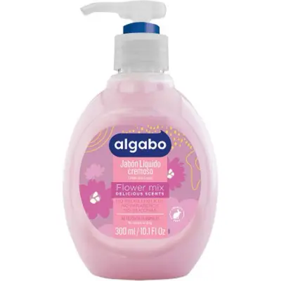 Jabón Líquido Cremoso Perfumado Algabo Botella 300 ml