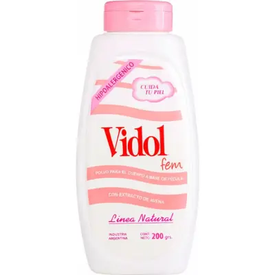 Talco Vidol Polvo para el Cuerpo 200 g