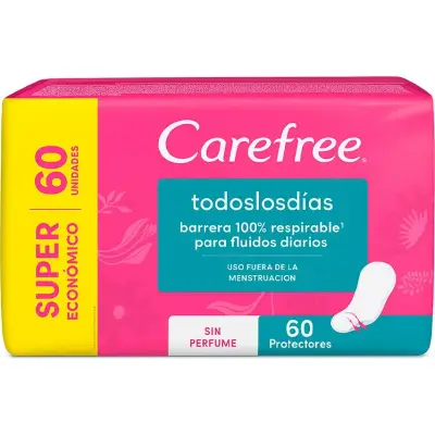 Protectores Diarios Carefree Todos los Días x 60