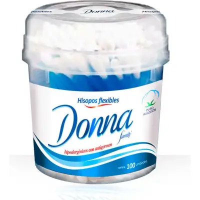 Hisopos Donna x 100 Unidades