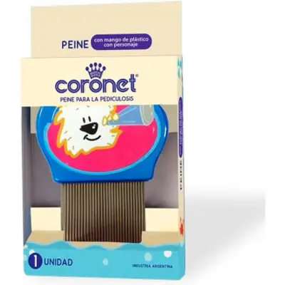 Peine Fino para Piojos Coronet con Dibujo