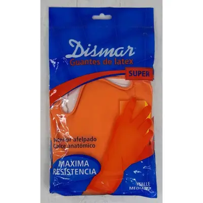 Guantes de Látex Domésticos Dismafar Talle Mediano
