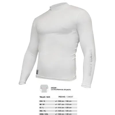 Remera Térmica Body Care con Lycra Blanca Talle 3
