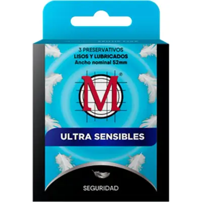 Preservativos M Ultra Sensible x 3