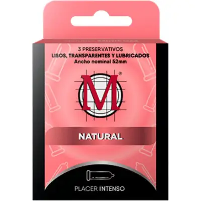 Preservativos M Natural x 3