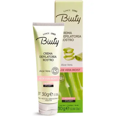 Crema Depilatoria Facial Biuty con Aloe Vera 30 g