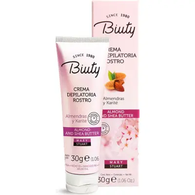 Crema Depilatoria Facial Biuty Almendras 30 g
