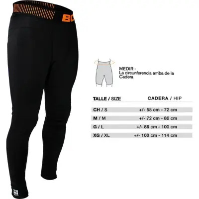 Calza Térmica Body Care Negra Talle 1