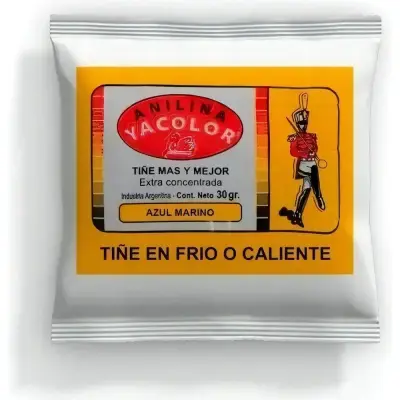 Anilina para Teñir Yacolor Azul Marino