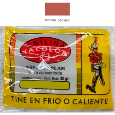 Anilina para Teñir Yacolor Marrón Oscuro