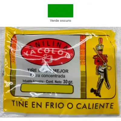 Anilina Yacolor Verde Oscuro