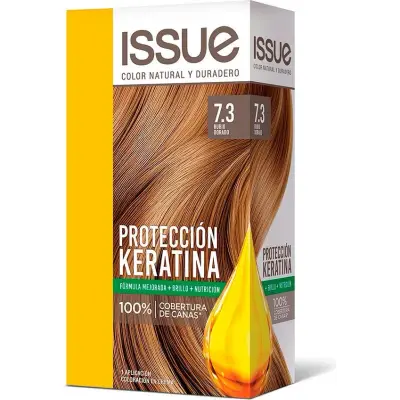 Kit de Coloración Capilar Issue con Keratina Tono 7/3