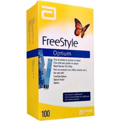 Tiras de Glucosa FreeStyle Optium x 100