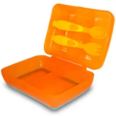 Plato Dividido con Tapa Baby First