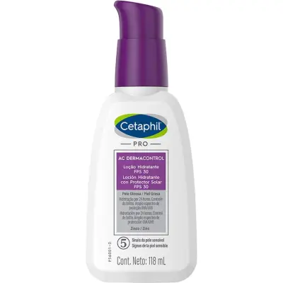 Hidratante Facial Cetaphil DermaControl FPS 30 118 ml