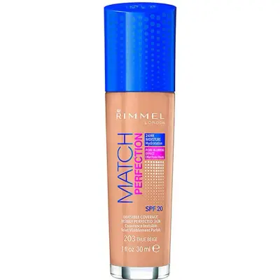 Base de Maquillaje Rimmel Match Perfection Tono 203