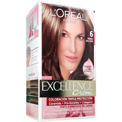 Tintura Capilar L'Oréal Excellence Crème Tono 6