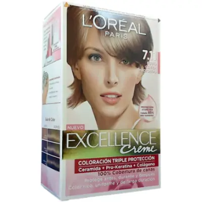 Tintura Capilar L'Oréal Excellence Crème Tono 7.11