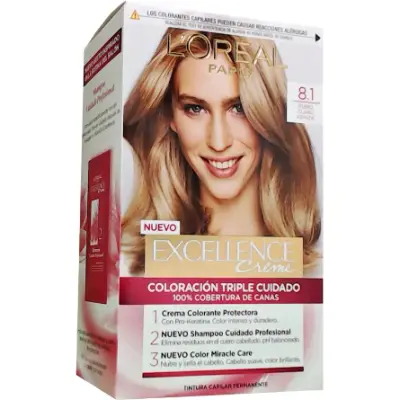 Tintura Capilar L'Oréal Excellence Crème Tono 8.1