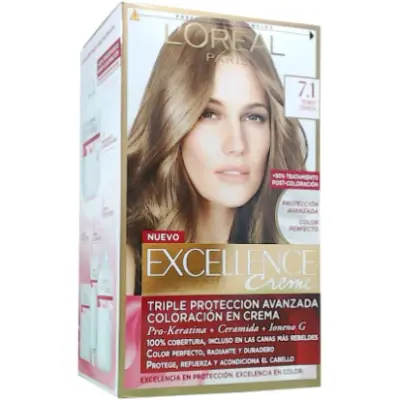 Tintura Capilar L'Oréal Excellence Crème Tono 7.1