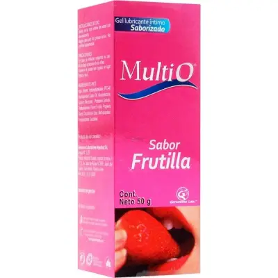 Lubricante Íntimo Multi-O Frutilla Gel 50 g
