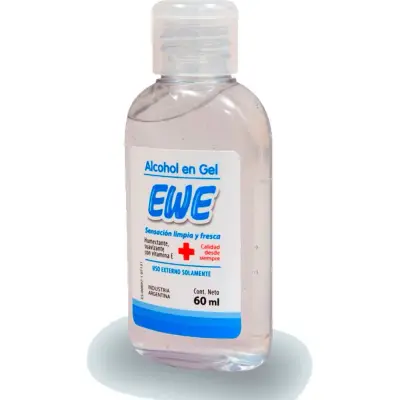 Alcohol en Gel Antibacterial Ewe 60 ml