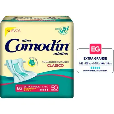 Pañal para Adulto Comodín Clásico Talle Grande x 50