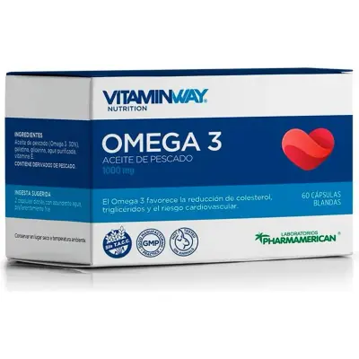 Suplemento Dietario Vitamin Way Omega 3 60 Cápsulas